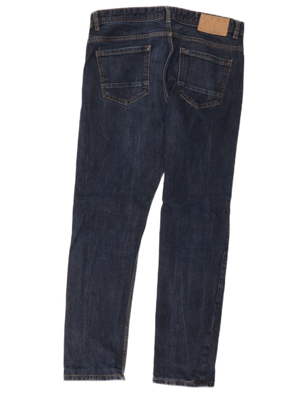 Zara Mens Slim Jeans EU 40 Médio W32 L29 Azul Marinho Algodão