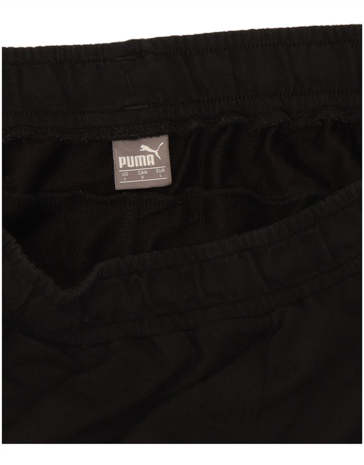 Shorts esportivos masculinos Puma grandes pretos