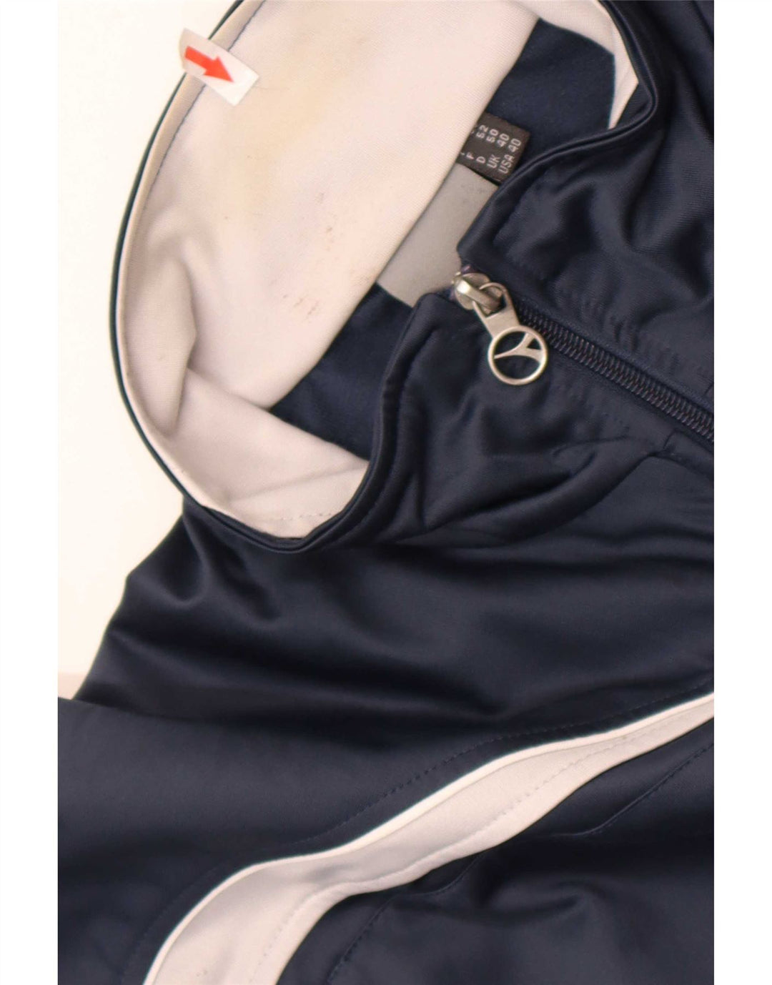 Diadora Mens Tracksuit Top Jacket UK 40 Medium Navy Blue Colourblock