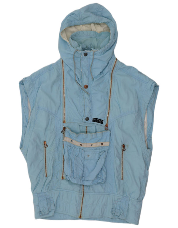 Vintage Mens Anorak Gilet UK 42 XL Azul Poliéster Retro