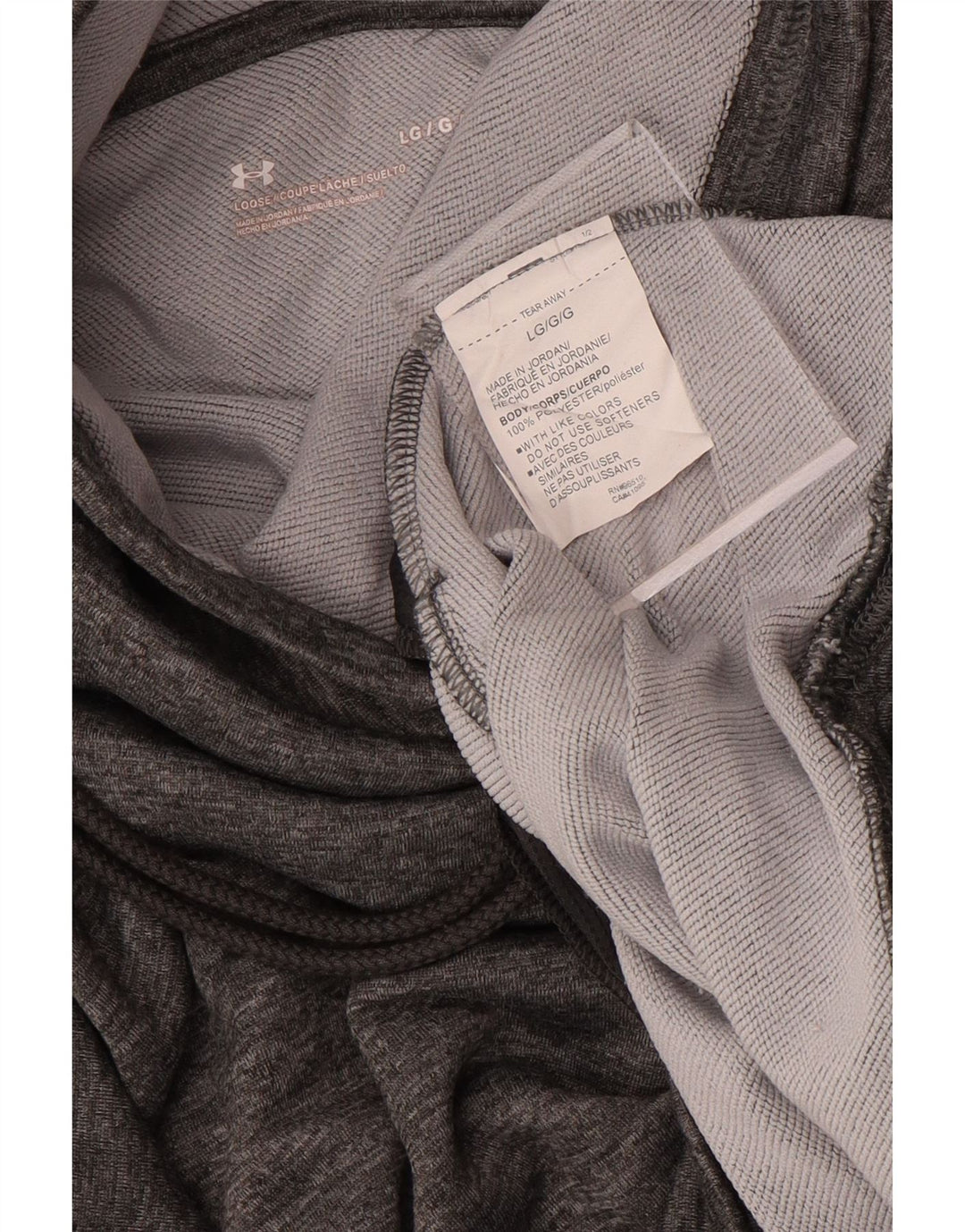 Under Armour feminino solto ajuste moletom jumper UK 16 grande poliéster cinza