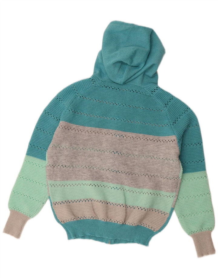 Suéter feminino Shein com zíper completo e grande tamanho Reino Unido 14 médio multicolorido