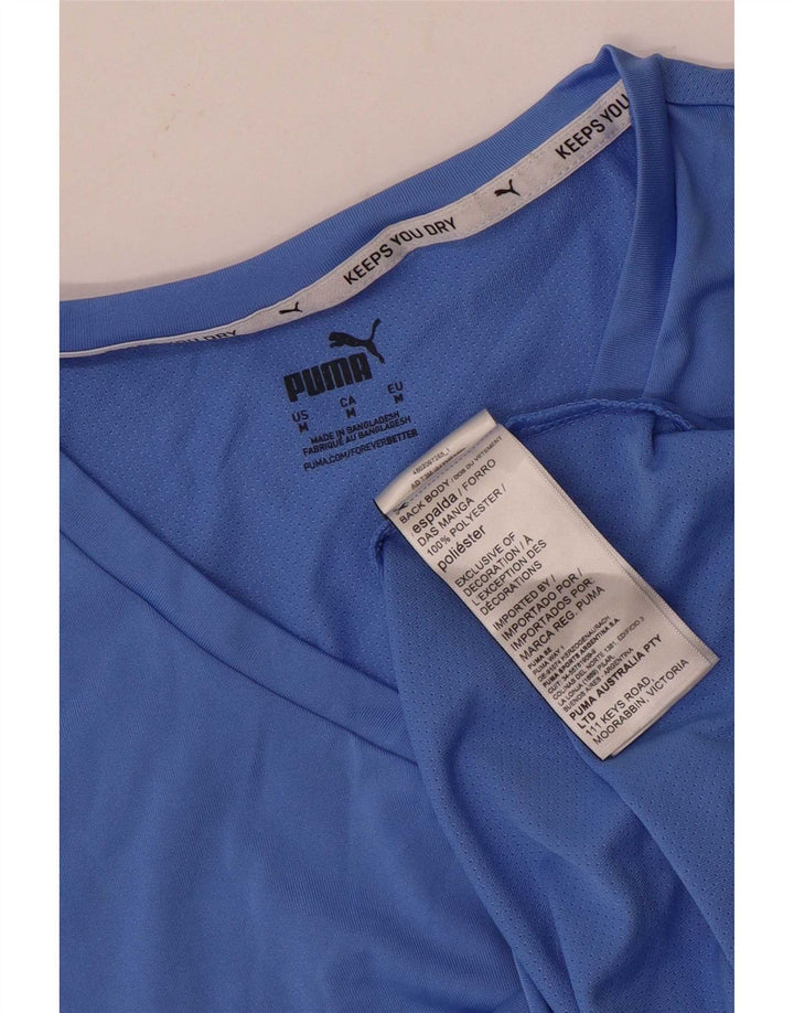 Camiseta feminina Puma UK 12 poliéster azul médio