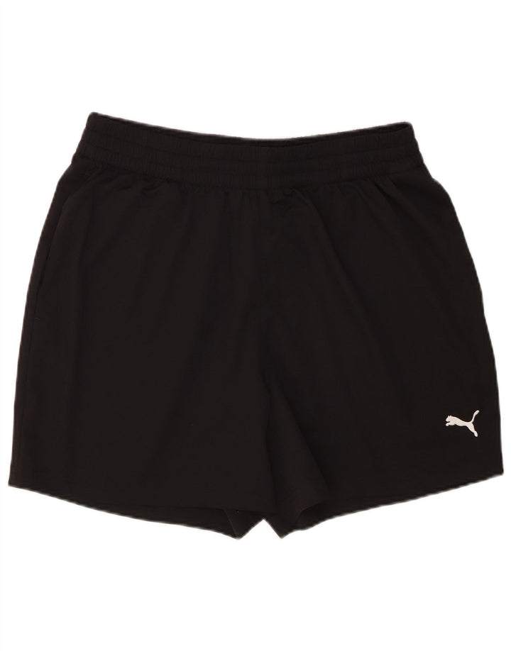 Shorts esportivos masculinos Puma grande poliéster preto