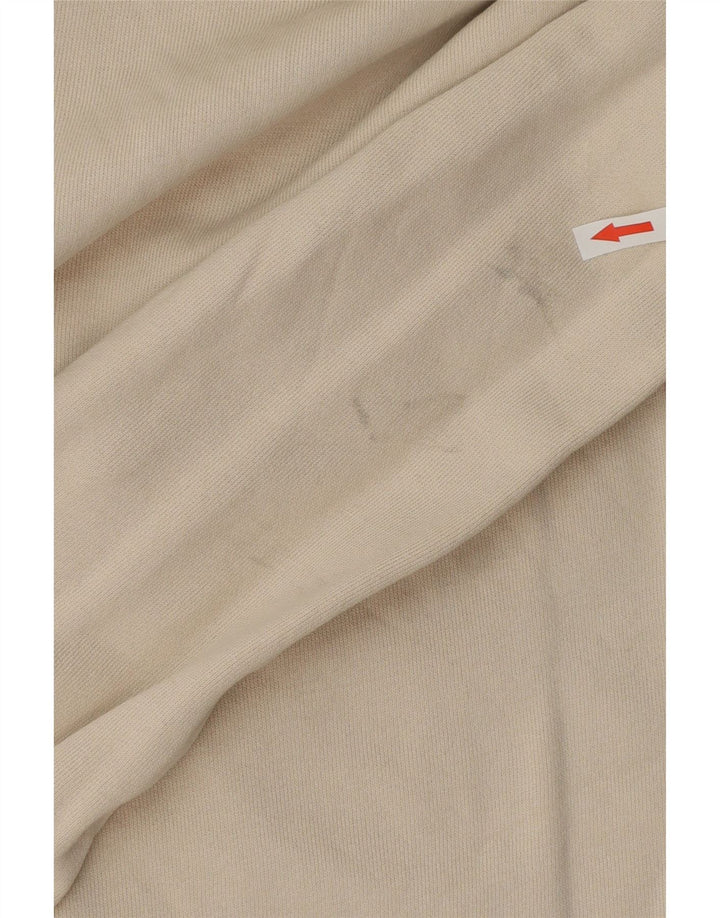 Adidas masculino gráfico moletom com capuz médio algodão bege