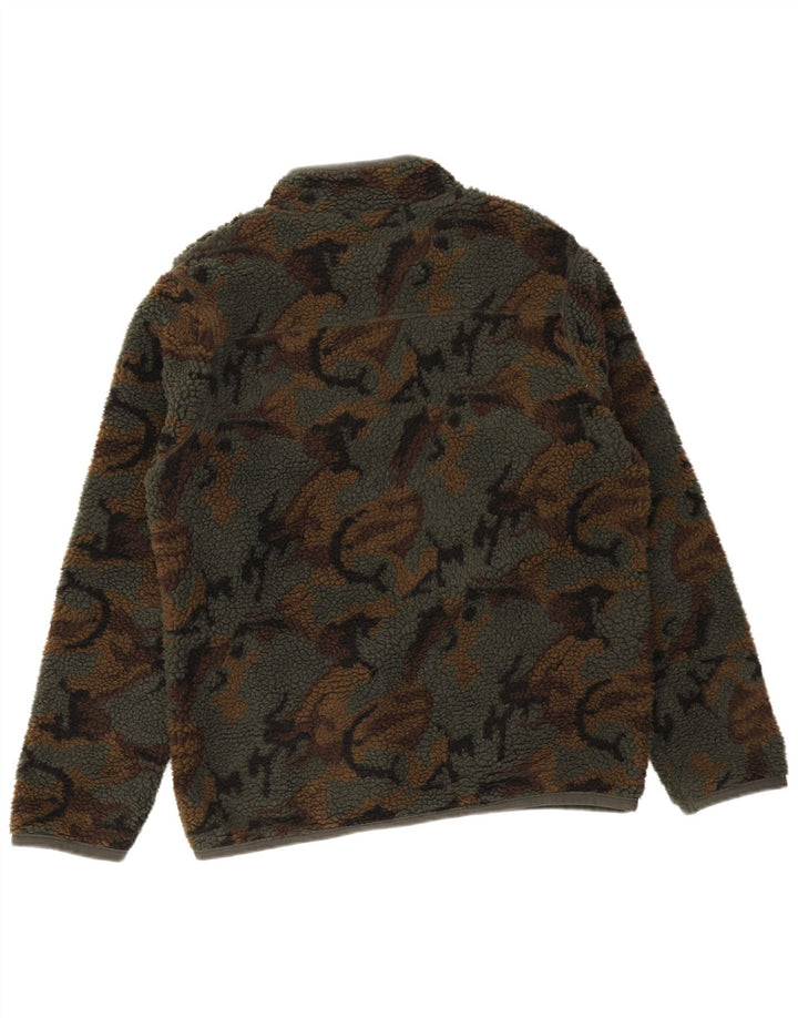 Poliéster Khaki da camuflagem do grande Reino Unido 40 do revestimento estranho do velo dos homens dos peixes