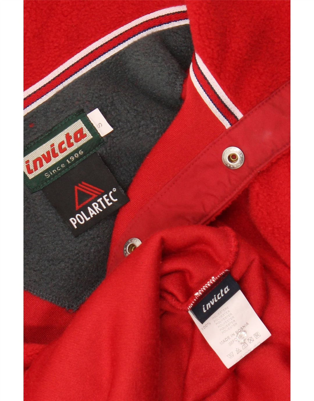 Invicta Masculino Polartec Fleece Jumper Pequeno Poliéster Vermelho Esportes