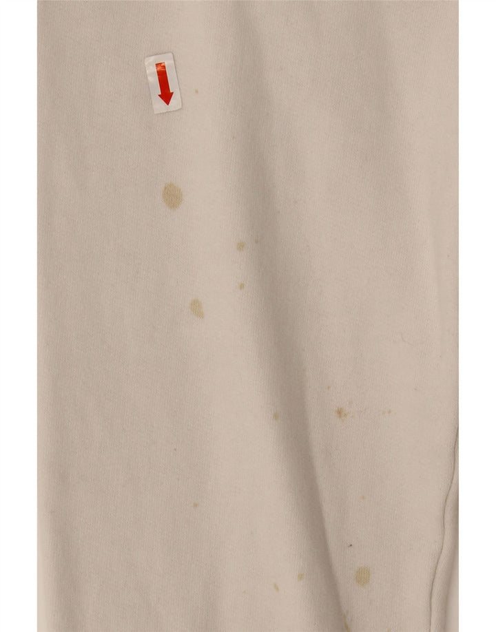 CAMPEÃO Moletom Masculino Jumper Pequeno Algodão Branco