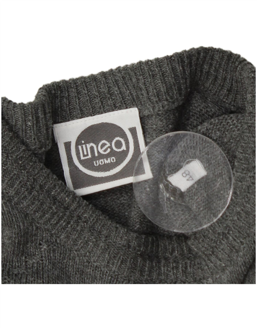 Suéter masculino LINEA com gola redonda IT 48 médio listrado multicolorido