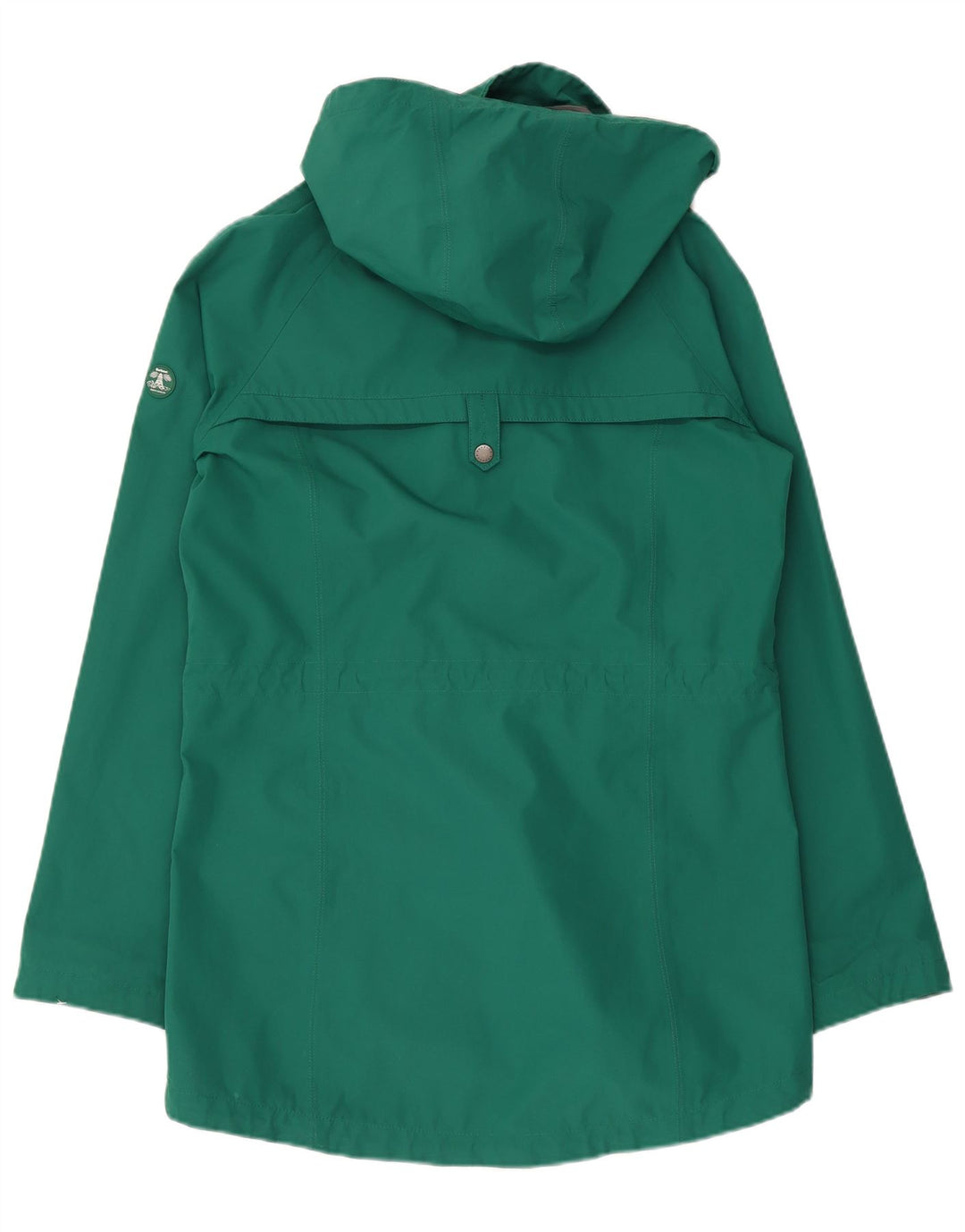 Jaqueta de chuva com capuz feminina Barbour UK 10 poliéster verde pequeno