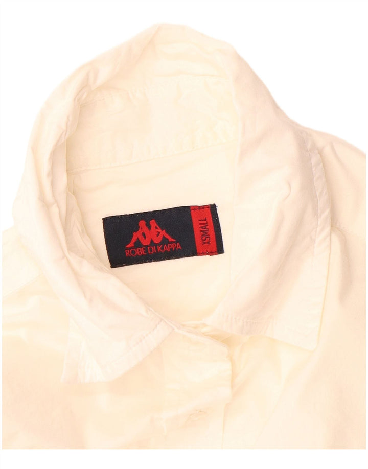 Camisa feminina KAPPA UK 6 XS algodão branco