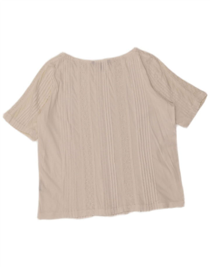Blusa feminina Ralph Lauren UK 14 médio branco