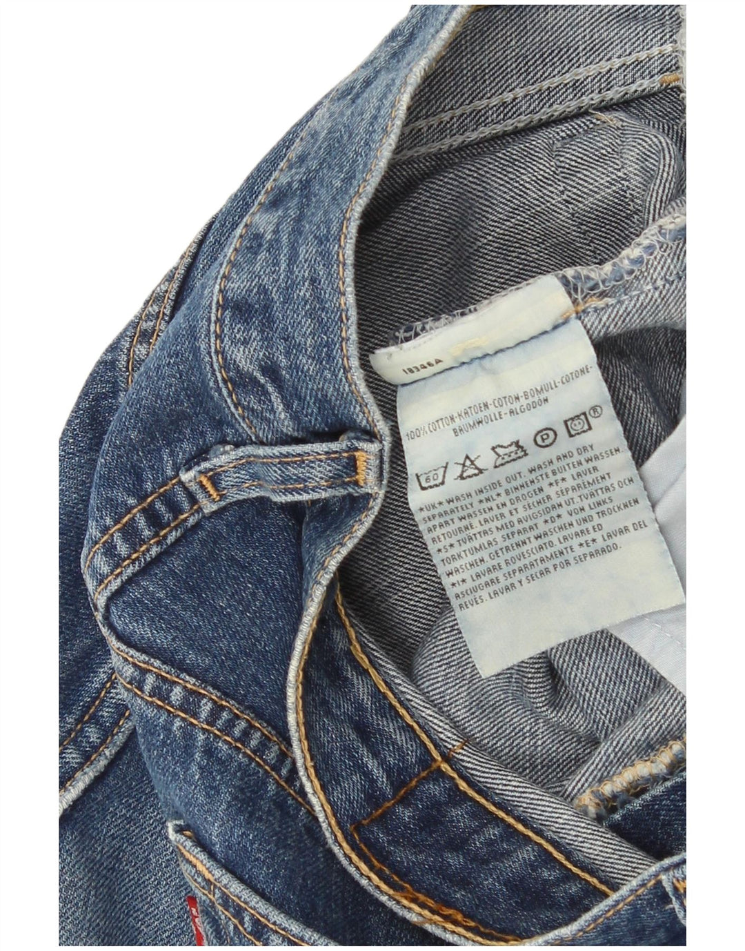 Levi's Masculino Capri Jeans Tamanho 34 W34 L17 Azul Algodão