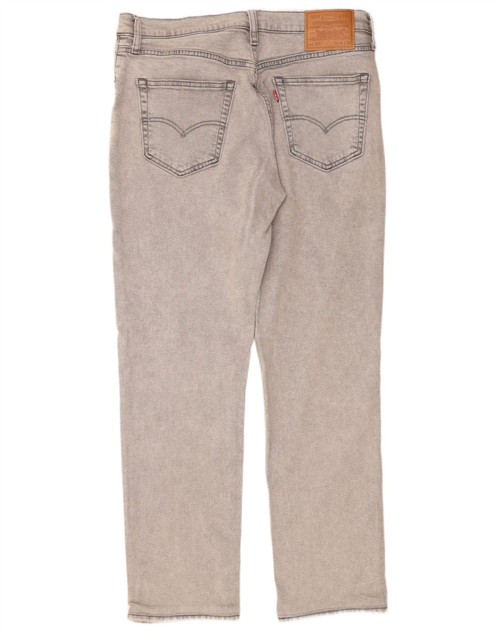 LEVI'S Masculino 511 Slim Jeans W34 L31 Algodão Cinza