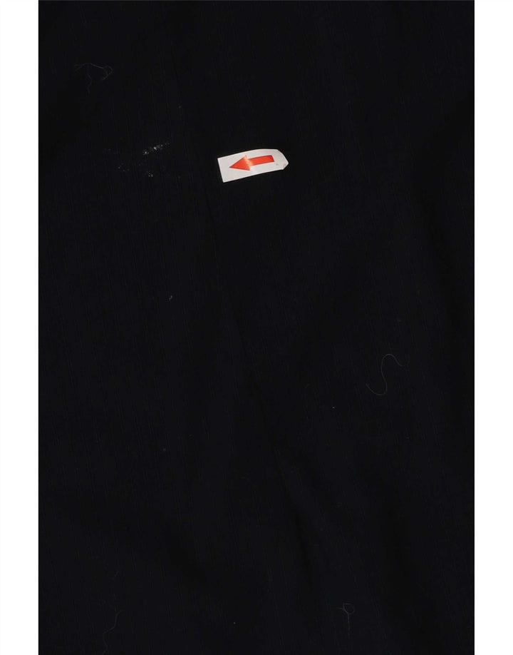 Camisa masculina Gas média azul marinho listrada de algodão