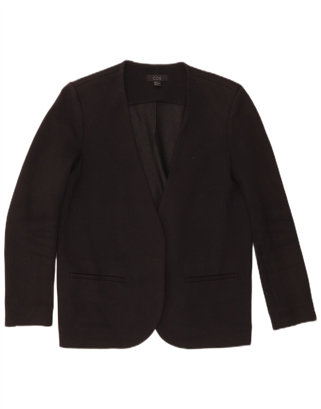 Jaqueta Cos Womens Open Blazer EU 34 XS Viscose Preta