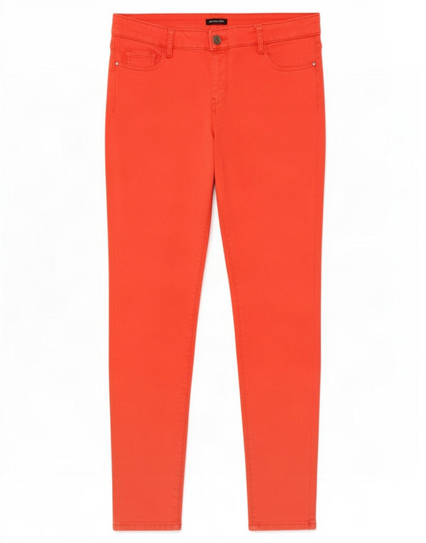 Jeans skinny feminino Massimo Dutti EU 40 médio W30 L29 vermelho