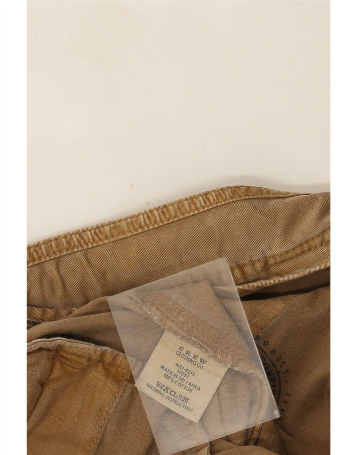 Crew Clothing Mens Cargo Shorts W38 XL Algodão Marrom