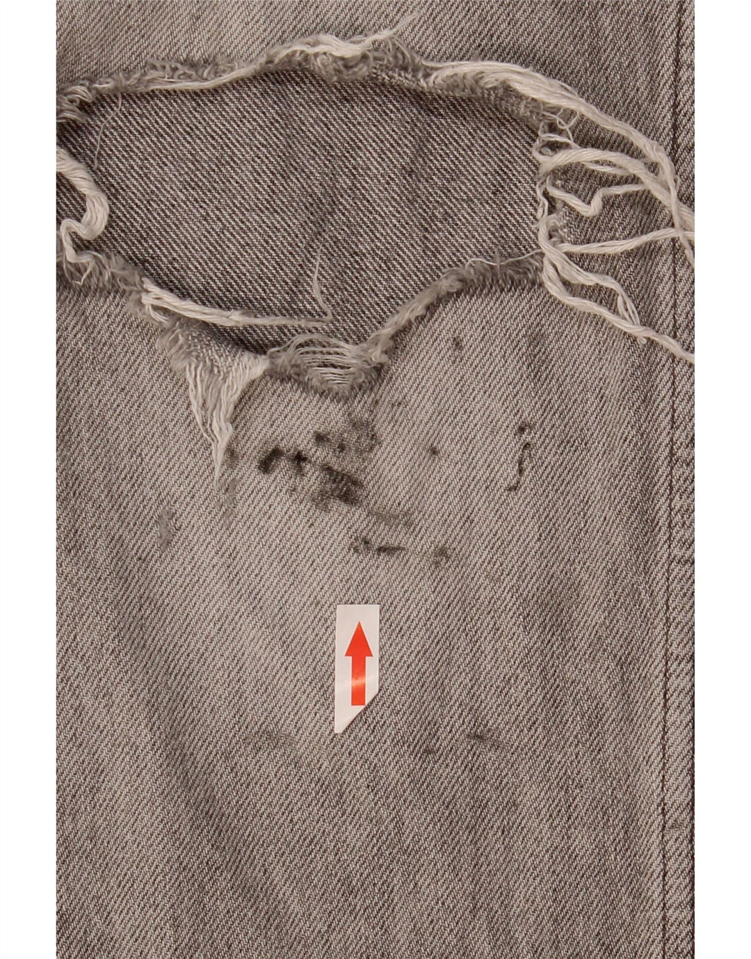 Zara Mens Distressed Slim Jeans EU 42 Grande W32 L31 Algodão Cinza