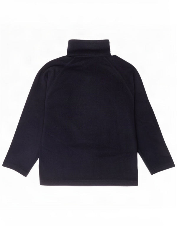 Kappa Mens Zip Neck Fleece Jumper Pequeno Azul Marinho