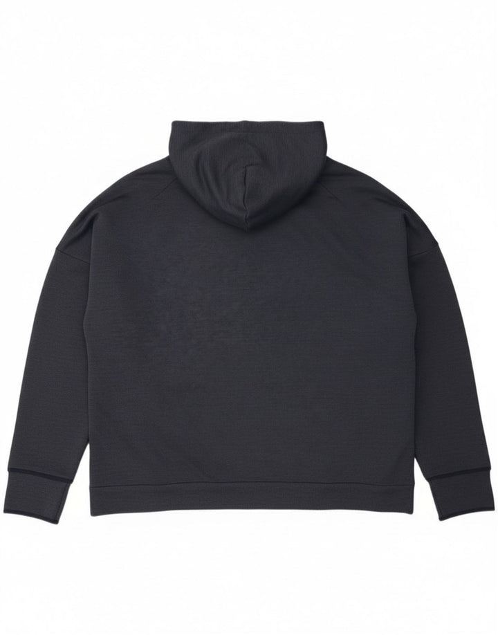 Adidas masculino zip moletom com capuz 2XL azul marinho poliéster