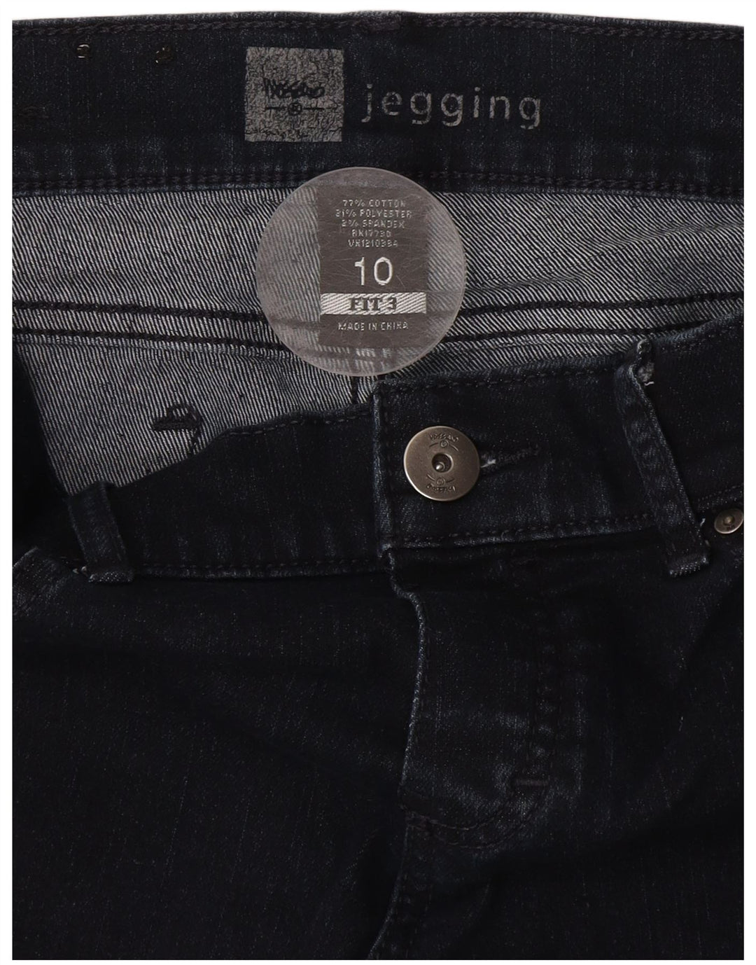 MOSSIMO Jeans Jegging Feminino US 10 Médio W34 L31 Azul Marinho Algodão