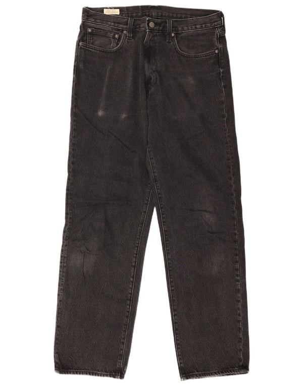 Calça jeans feminina Levi's 568 Loose Fit Straight W32 L31 algodão preto
