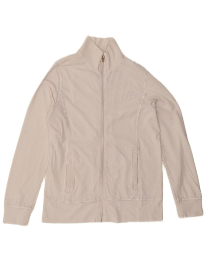 Lotto Womens Tracksuit Top Jacket UK 10 Pequeno Branco