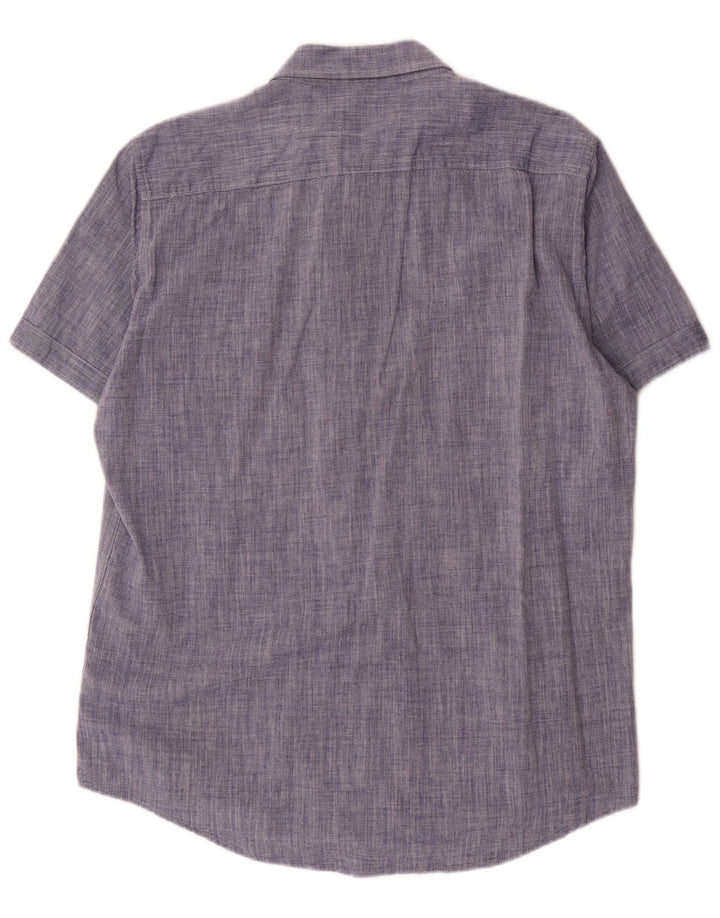 Camisa masculina Carrera manga curta regular fit grande algodão azul