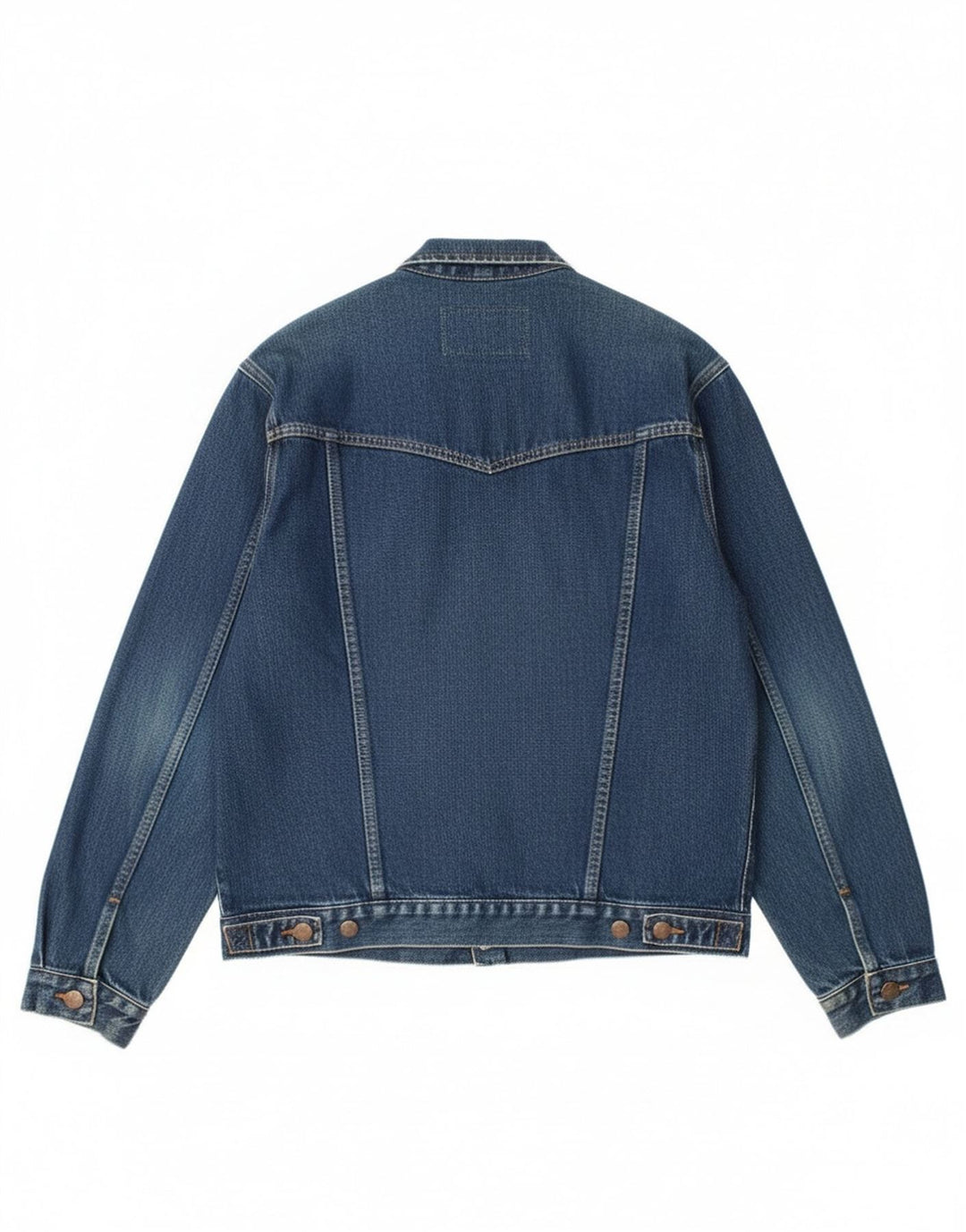 Jaqueta jeans masculina Wrangler UK 38 algodão azul médio