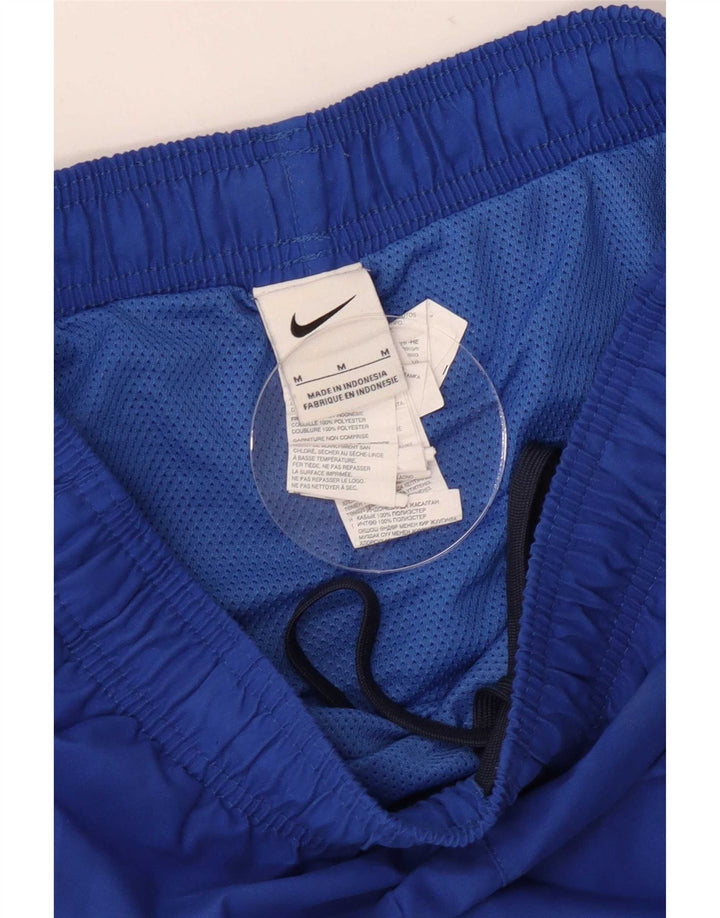 Shorts esportivos masculinos Nike médio azul poliéster