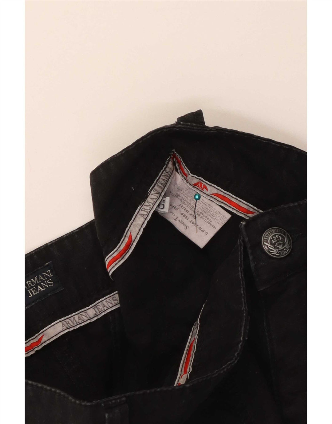 Shorts Chino Feminino Armani Jeans W30 Médio Preto