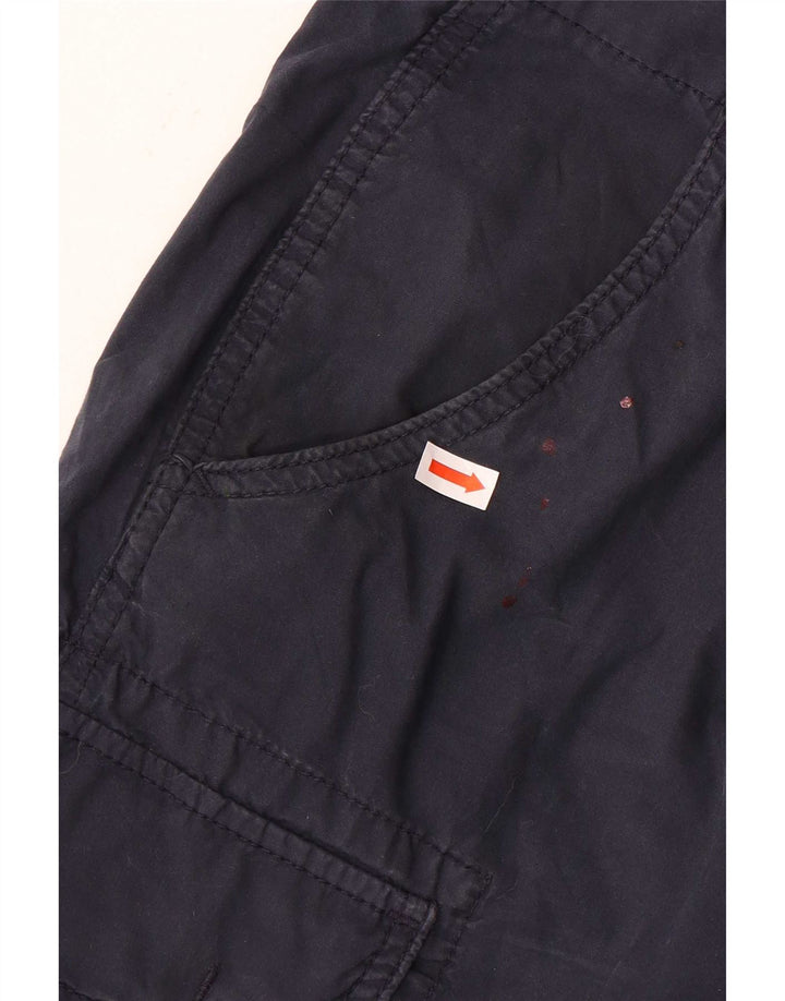 Shorts cargo masculino Napapijri W33 médio azul marinho algodão