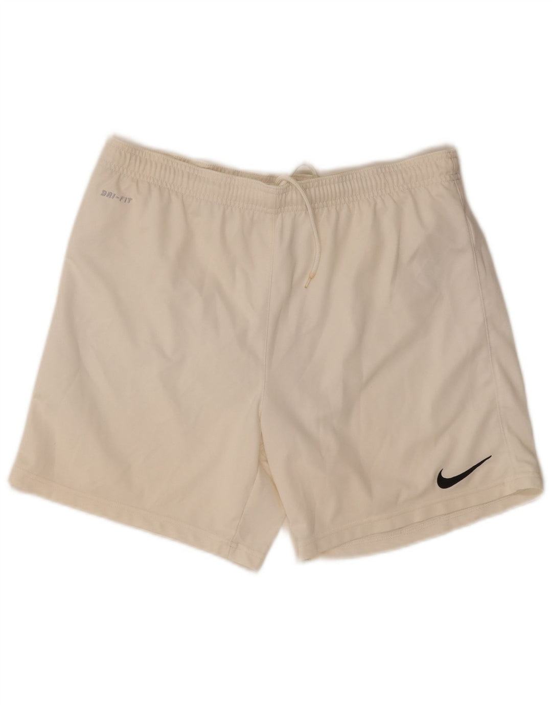 Nike Mens Dri Fit Sport Shorts Médio Branco Poliéster