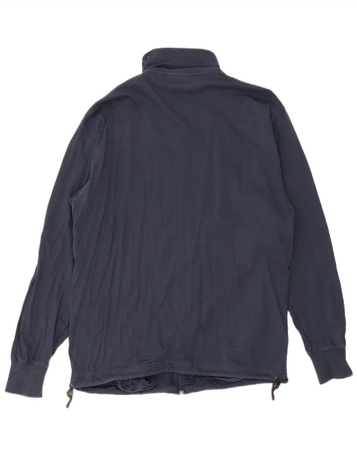 Asics Mens Tracksuit Top Jacket Pequeno Azul Marinho