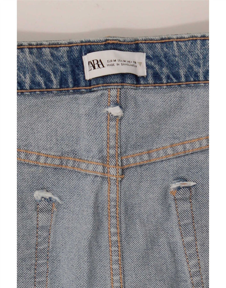 Saia jeans feminina Zara médio W28 azul