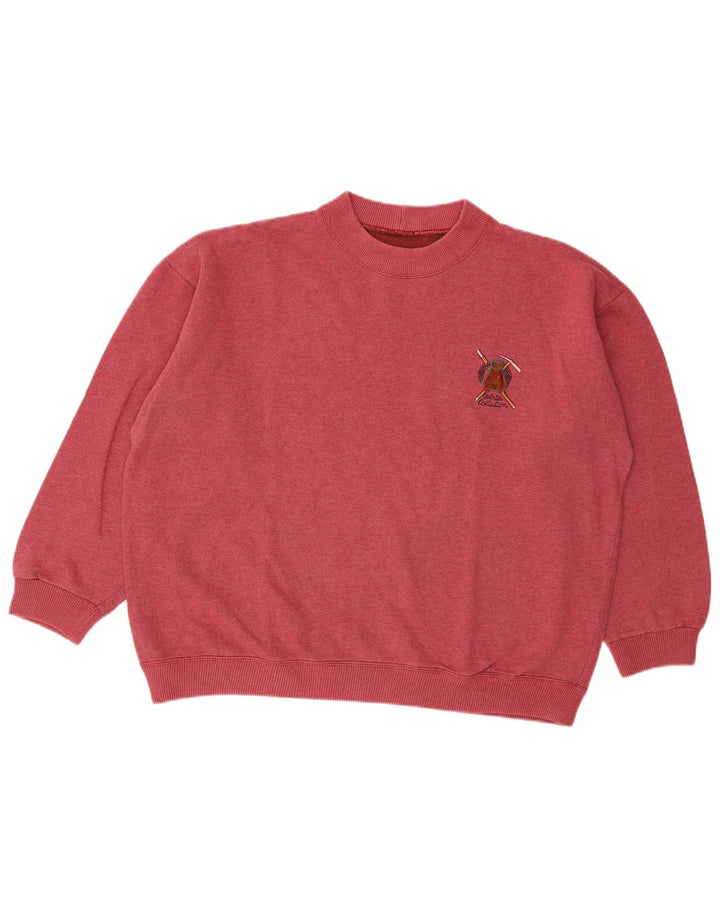 Suéter masculino vintage XL rosa