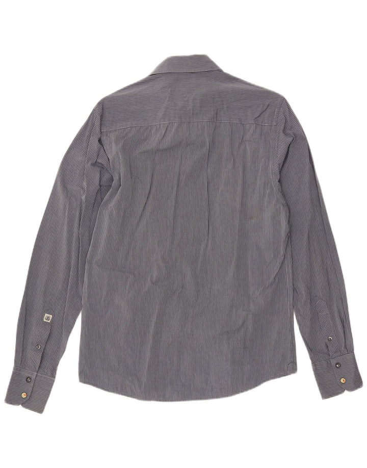 Camisa masculina SCOTCH & SODA listrada azul média