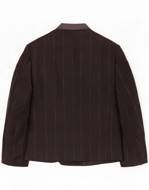 Jaqueta blazer feminina Emani By Englert UK 16 listrada preta grande
