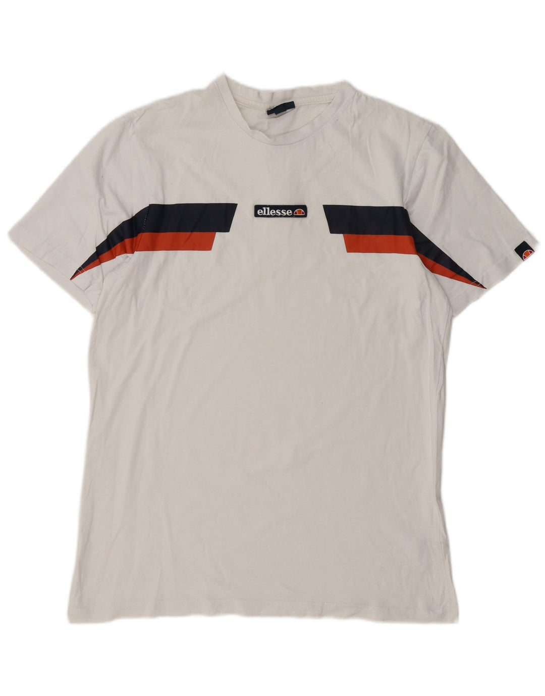 Camiseta masculina ELLESSE Top grande de algodão colorido branco