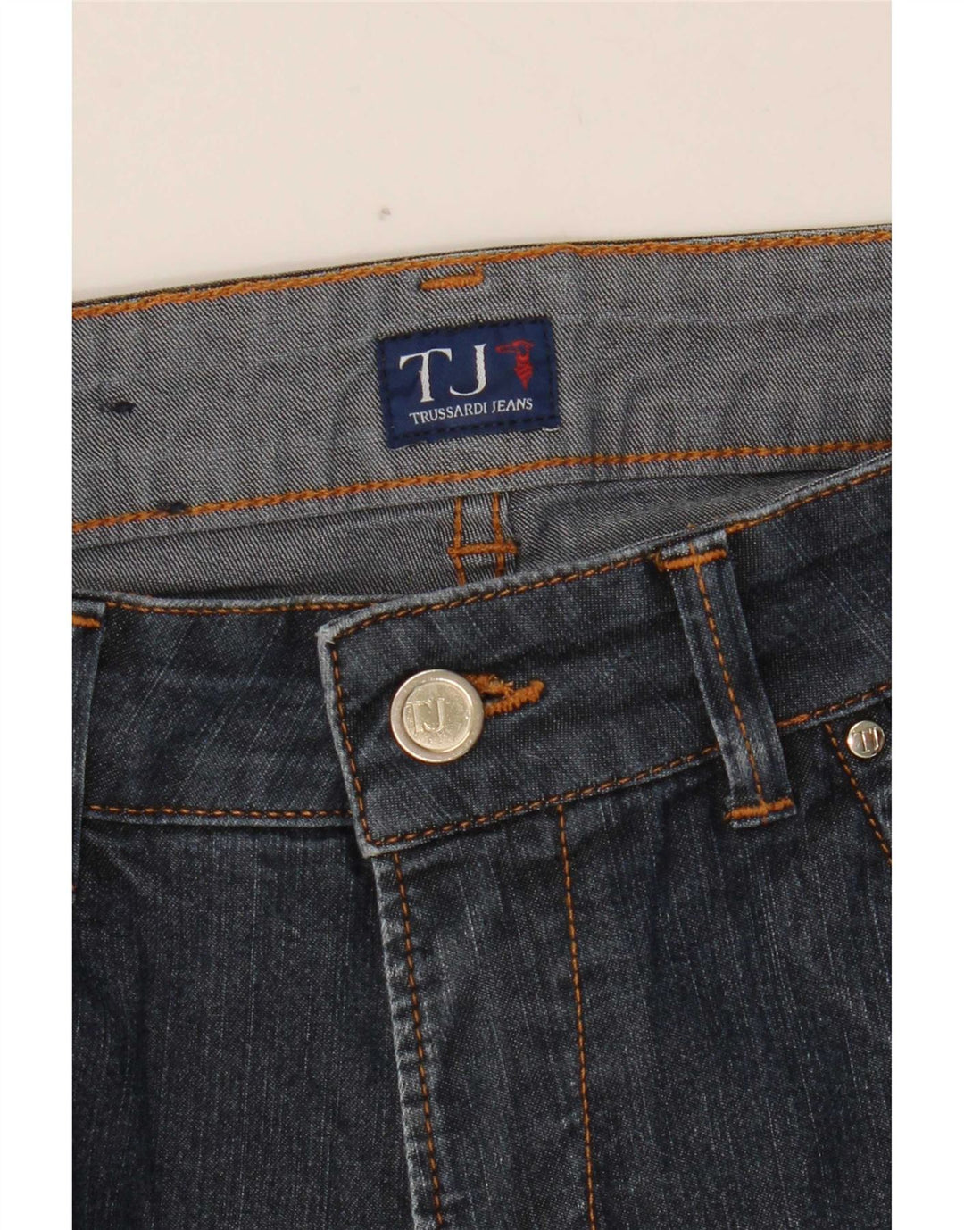 Trussardi Jeans Slim Feminino W28 L28 Azul Algodão