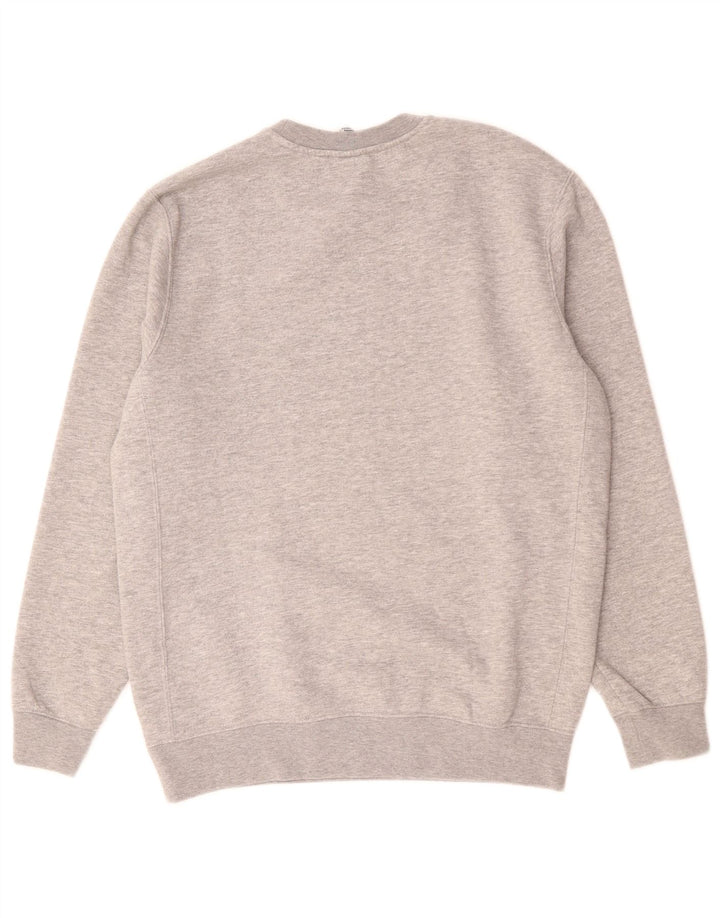 Moletom gráfico masculino Nike Jumper médio cinza algodão