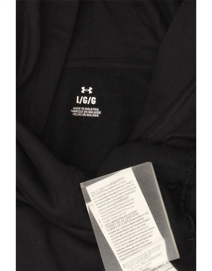 Suéter masculino com capuz Under Armour grande algodão azul marinho