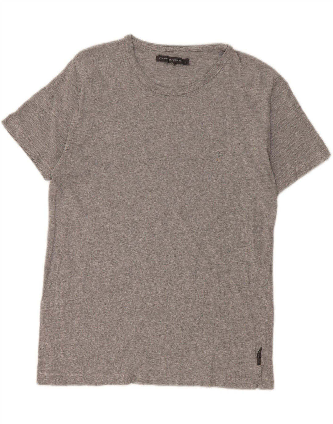 Camiseta feminina French Connection Top UK 14 grande cinza