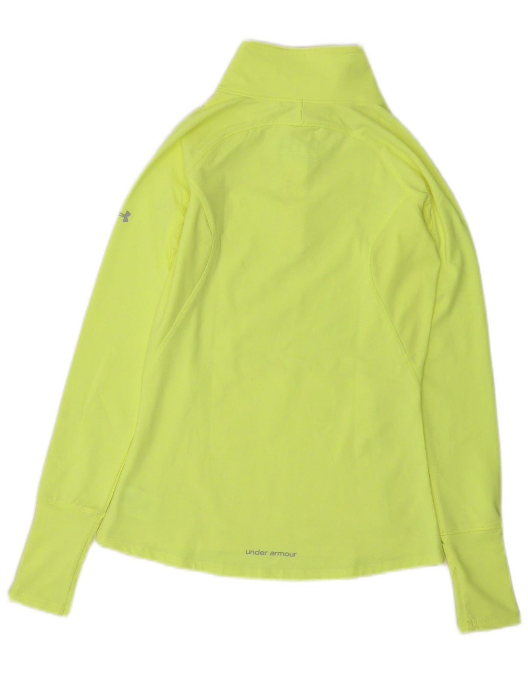 Under Armour Feminino Cold Gear Pulôver Treino Top Reino Unido 8 Pequeno Amarelo