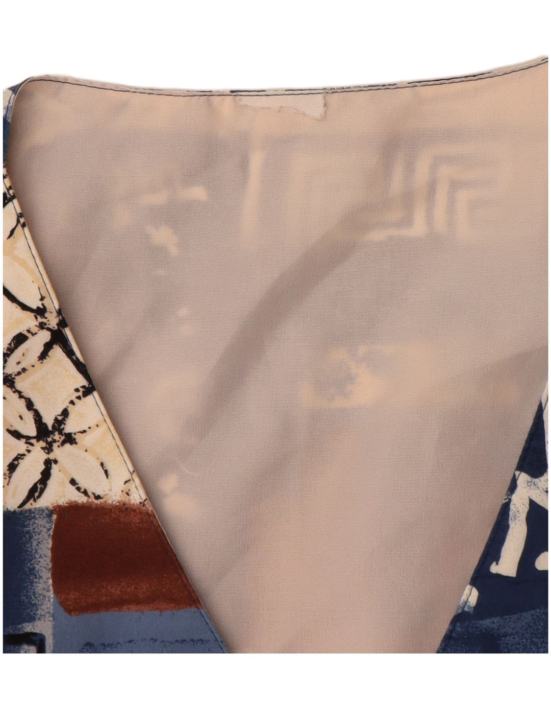 Colete feminino VINTAGE UK 12 médio patchwork multicolorido