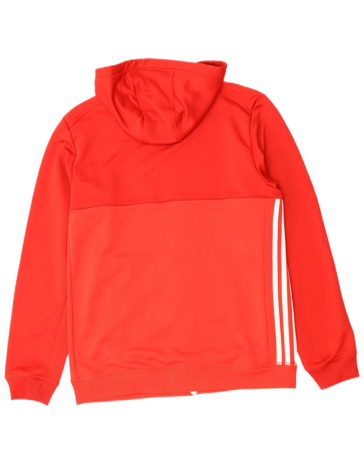 Adidas Mens Climalite Zip Hoodie Suéter Médio Poliéster Vermelho