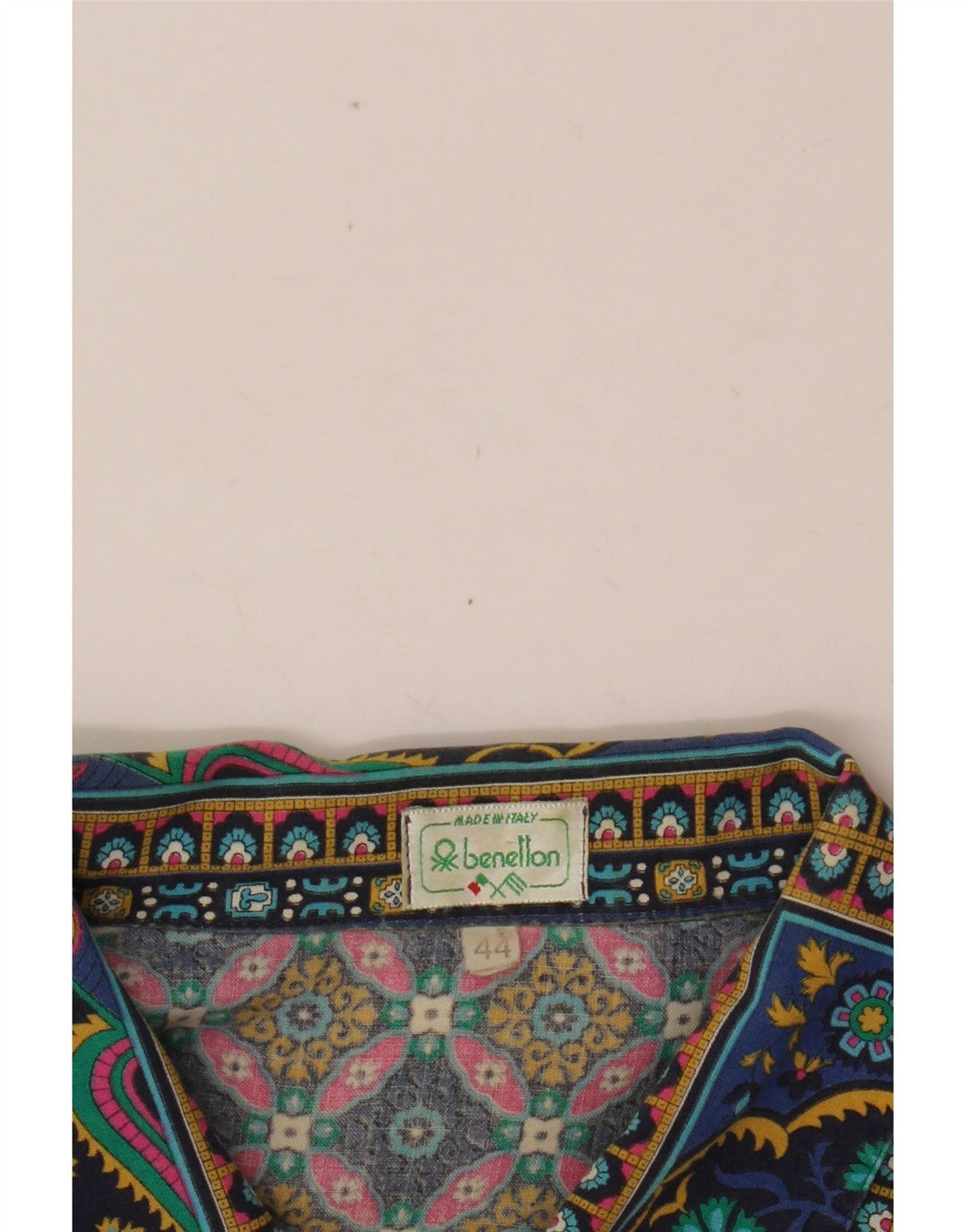 Camisa oversized feminina BENETTON IT 44 patchwork médio multicolorido