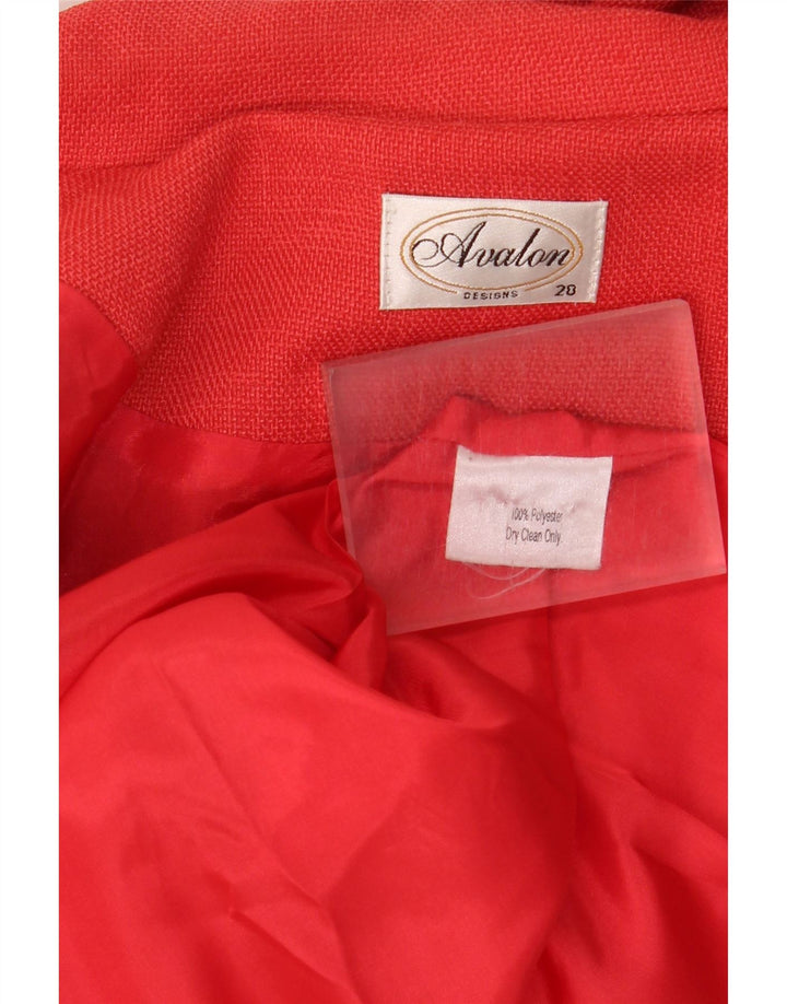 Jaqueta blazer feminina Avalon com 4 botões UK 20 2XL poliéster rosa