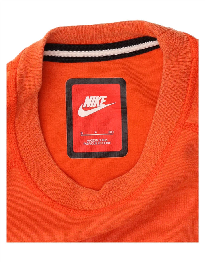 NIKE Mens Sweatshirt Jumper Small Orange Cotton Vintage Nike and Second-Hand Nike from Messina Hembry 